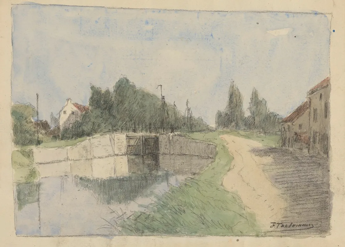 Canal De Louvain A Malines Ecluse