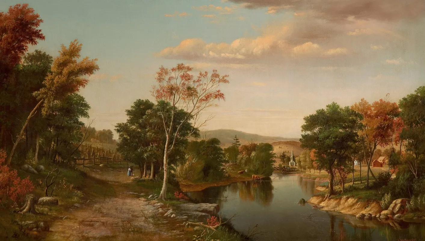 Canandaigua New York by Levi Wells Prentice - Canvas Print