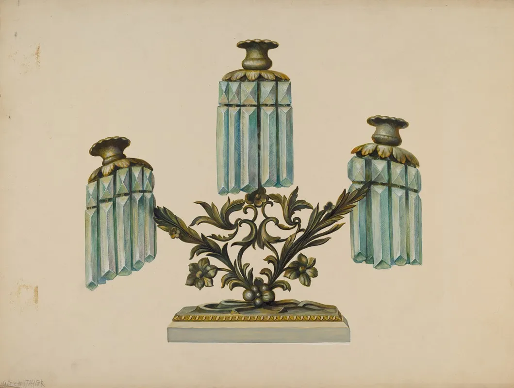 Candelabra 2 by Walter Hochstrasser - Canvas Print