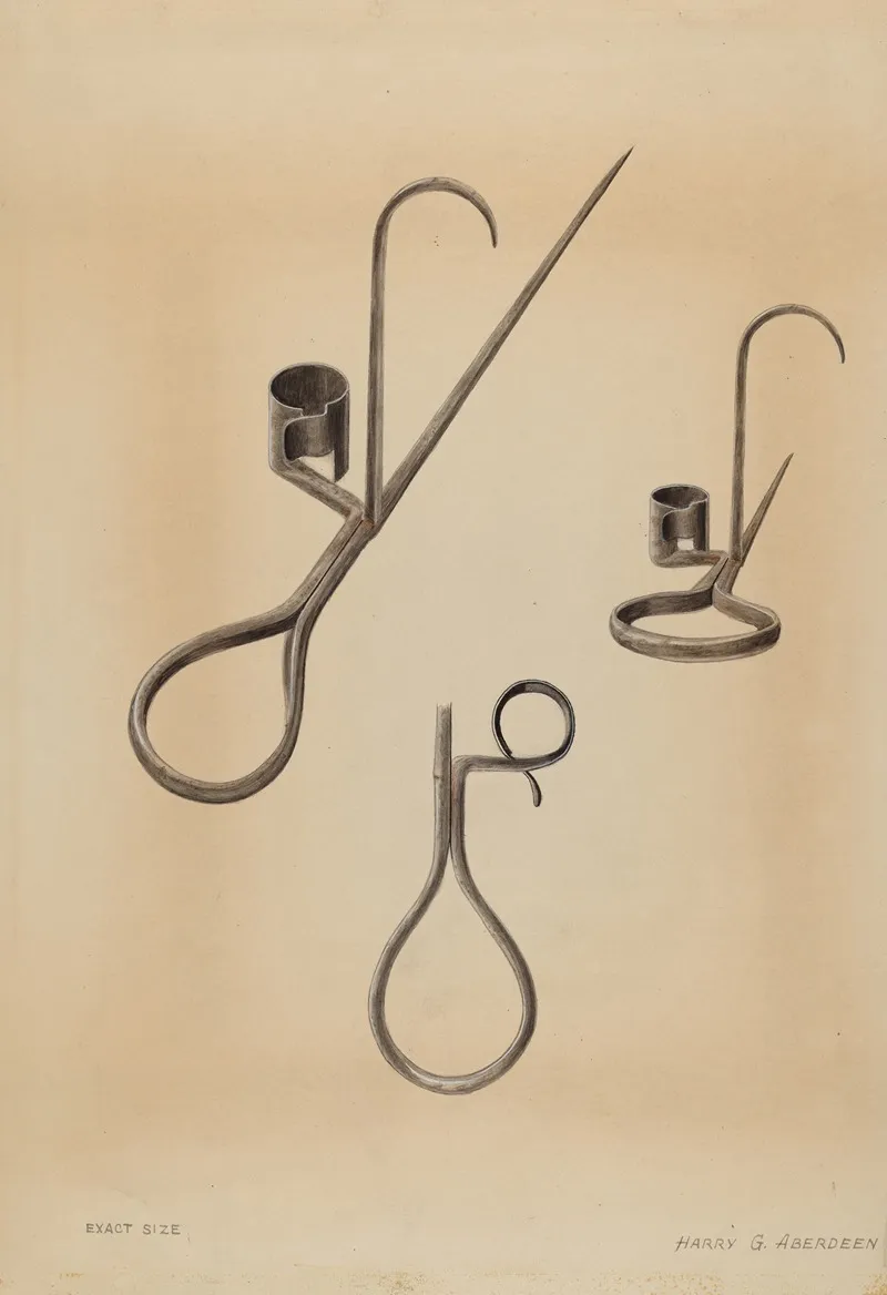 Candle Holder 16 by Harry G. Aberdeen - Canvas Print