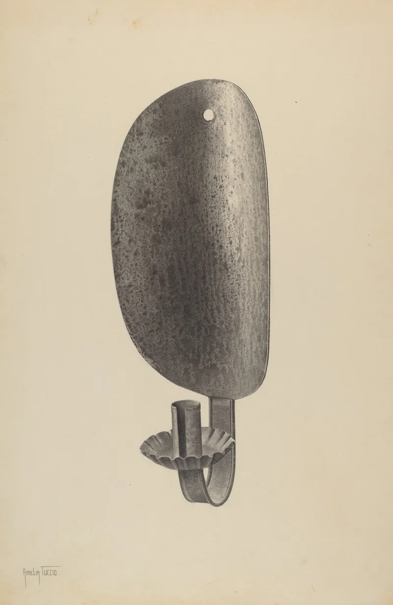 Candle Sconce 4 by Amelia Tuccio - Canvas Print