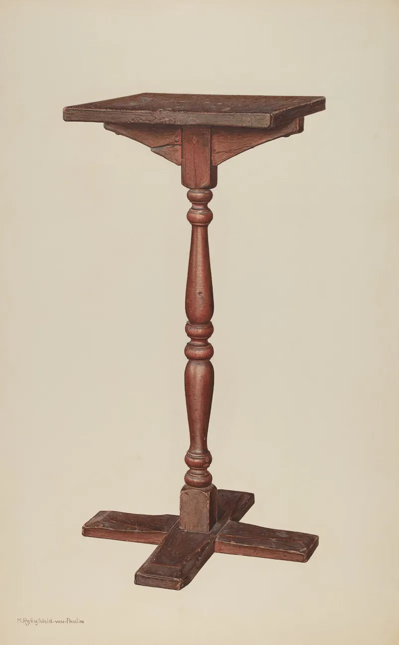 Candle Stand 4 by M. Rosenshield-von-Paulin - Canvas Print