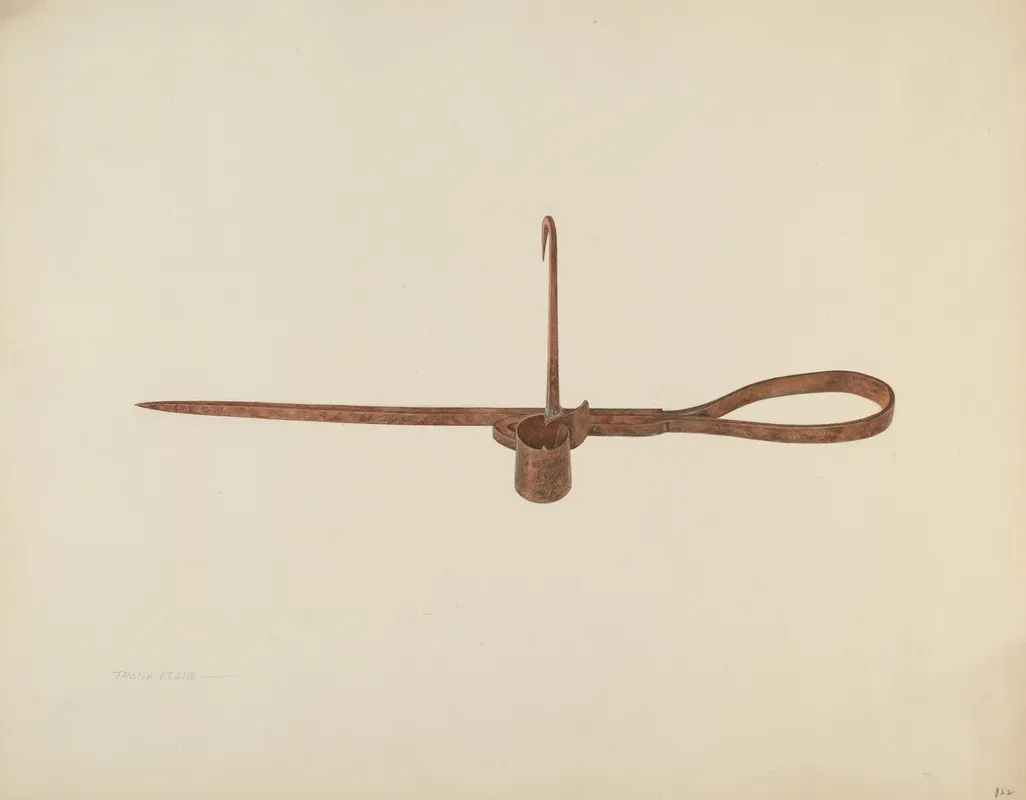 Candle Sticker by Frank M. Keane - Canvas Print