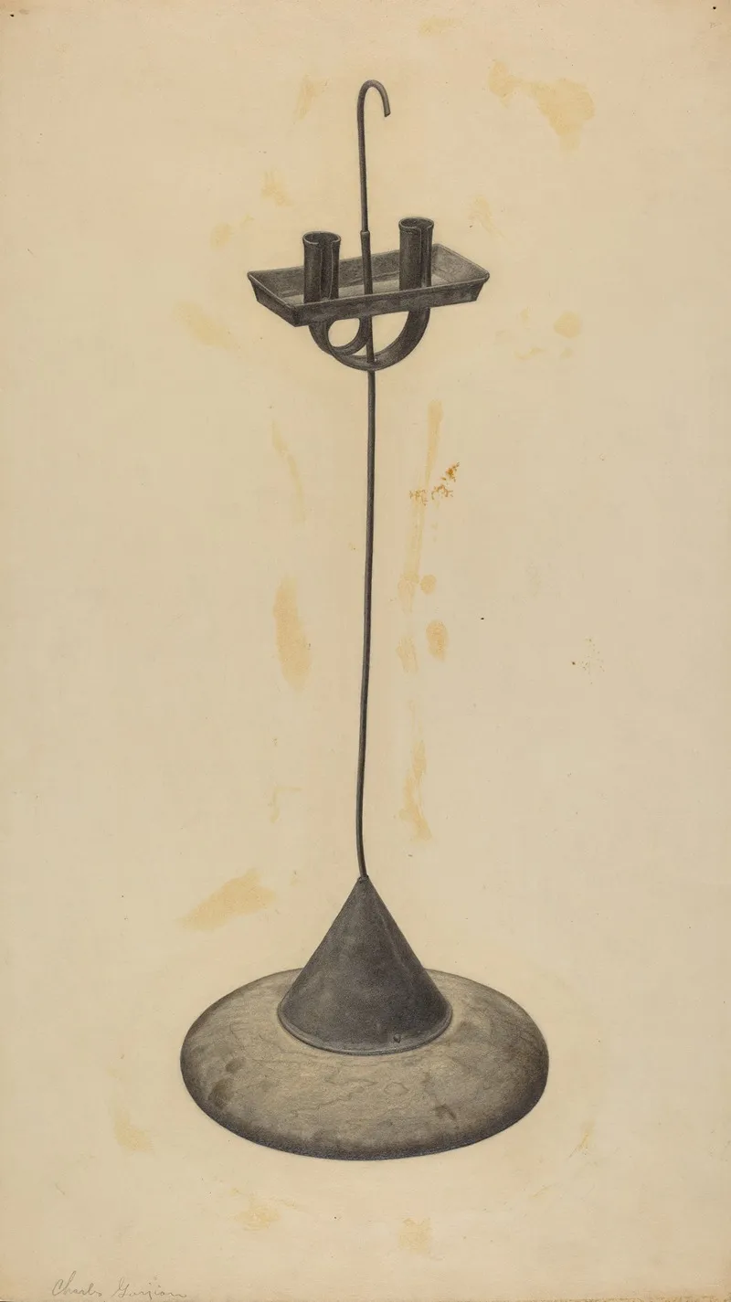 Candlestand 2 by Charles Garjian - Canvas Print