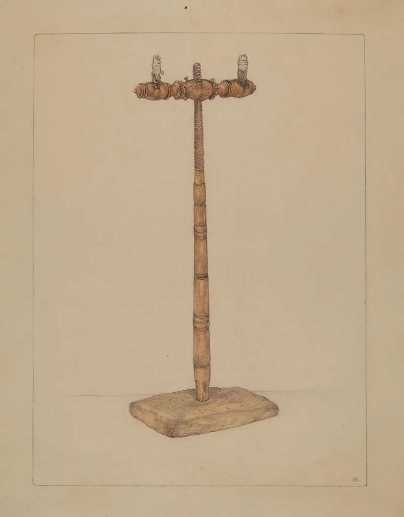Candlestand 8 by Rosa Burger - Canvas Print