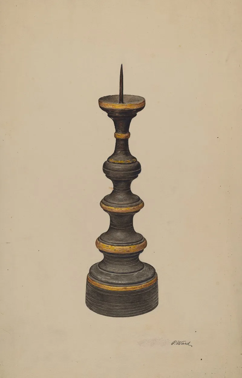 Candlestick 117 by Paul Ward - Canvas Print