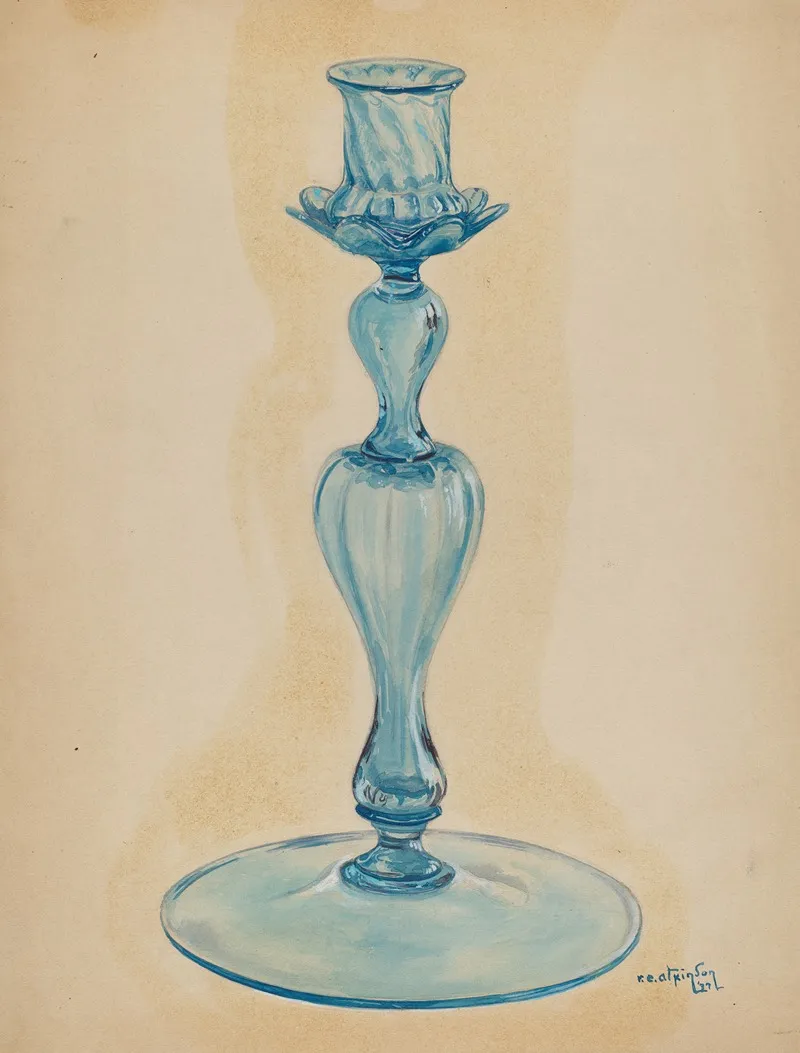 Candlestick 129 by Ralph Atkinson - Canvas Print