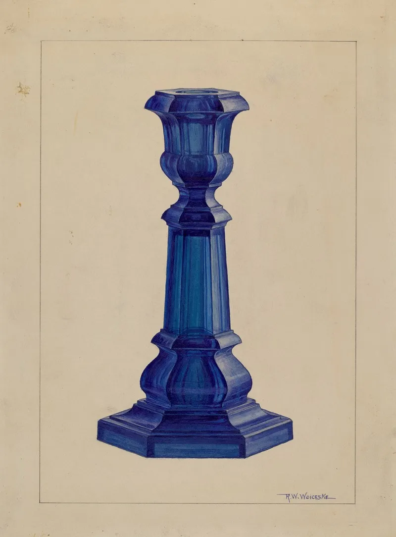 Candlestick 134 by Ronau William Woiceske - Canvas Print