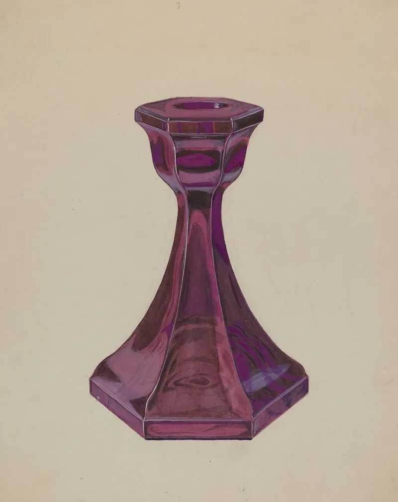 Candlestick 29 by Dorothy Posten - Canvas Print