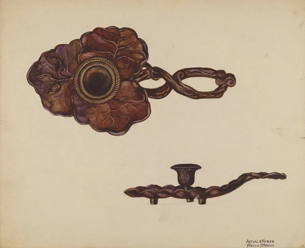Candlestick 33 by Florence Stevenson - Canvas Print