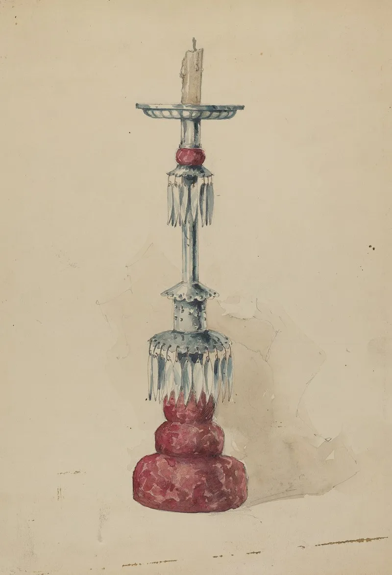 Candlestick 37 by Geoffrey Holt - Canvas Print