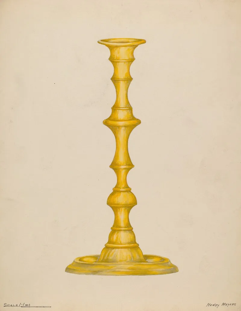 Candlestick 47 by Henry Meyers - Canvas Print