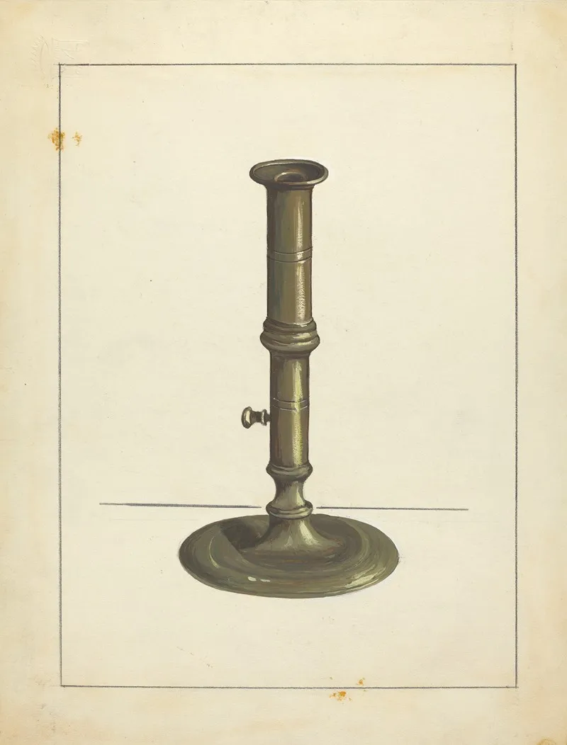 Candlestick 97 by Jules Lefevere - Canvas Print