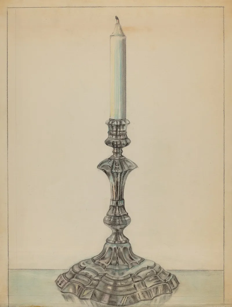 Candlesticks 3 by Leo Drozdoff - Canvas Print