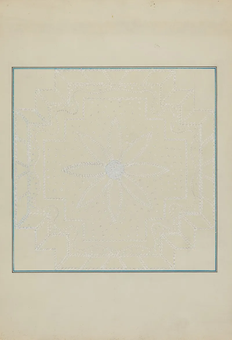 Candlewick Bedspread by Cornelius Christoffels and Margaret Linsley - Canvas Print
