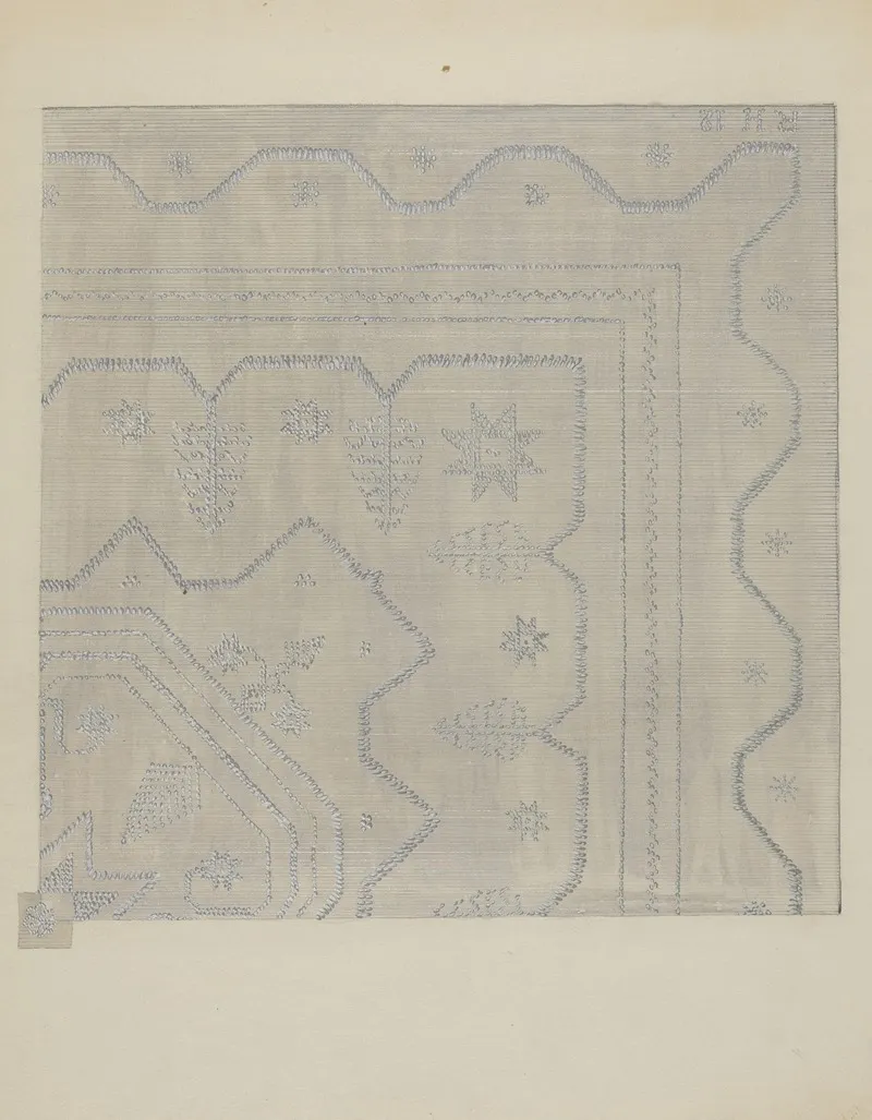 Candlewick Coverlet Woven 2 by Jules Lefevere - Canvas Print