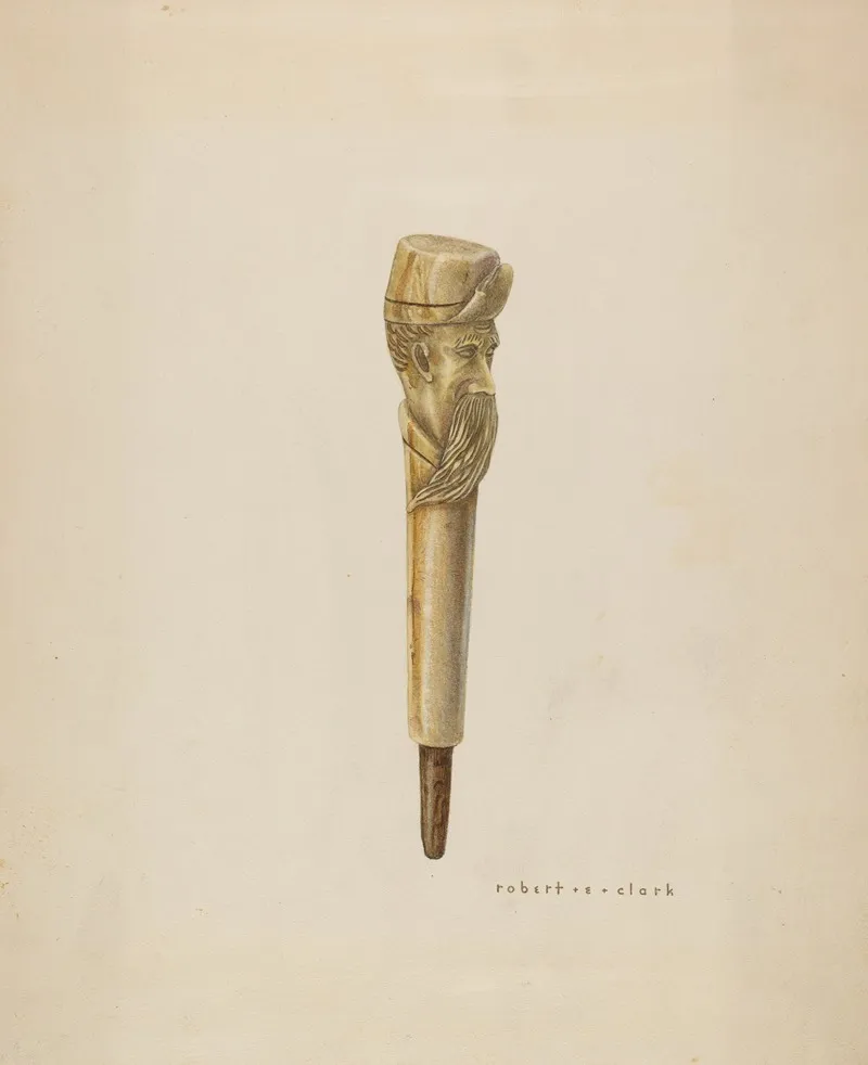 Cane Head Or Handle 2 by Robert Clark - Canvas Print