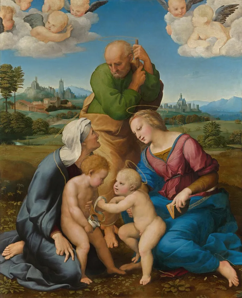 Canigiani Holy Family by Raphael - Canvas Print