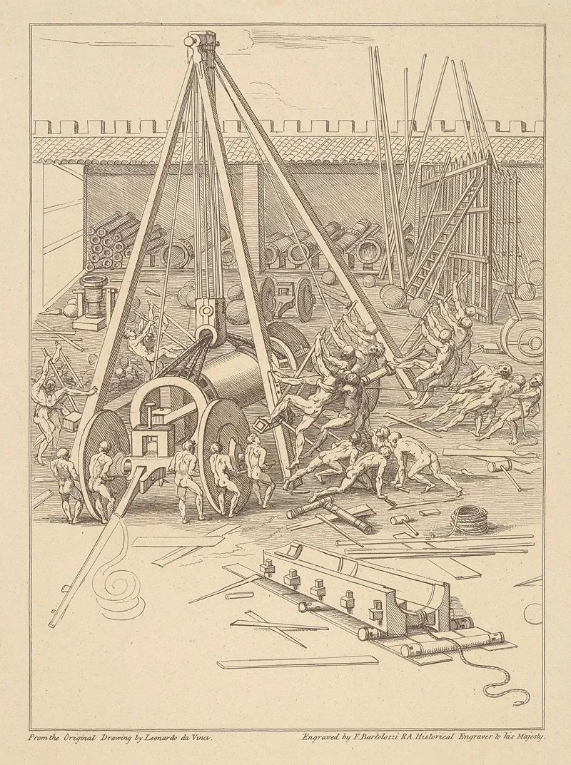 Cannon Foundry After Leonardo Da Vinci