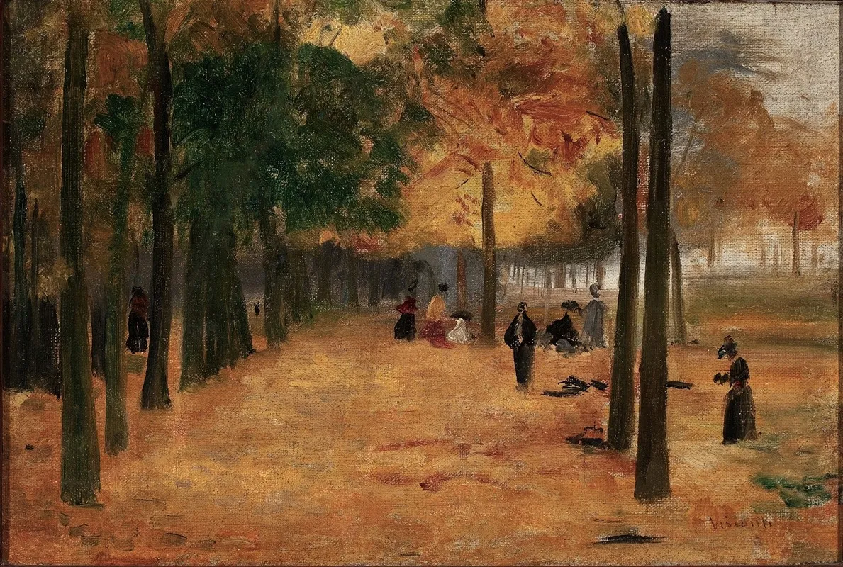 Canto De Luxemburgo Outono by Eliseu Visconti - Canvas Print