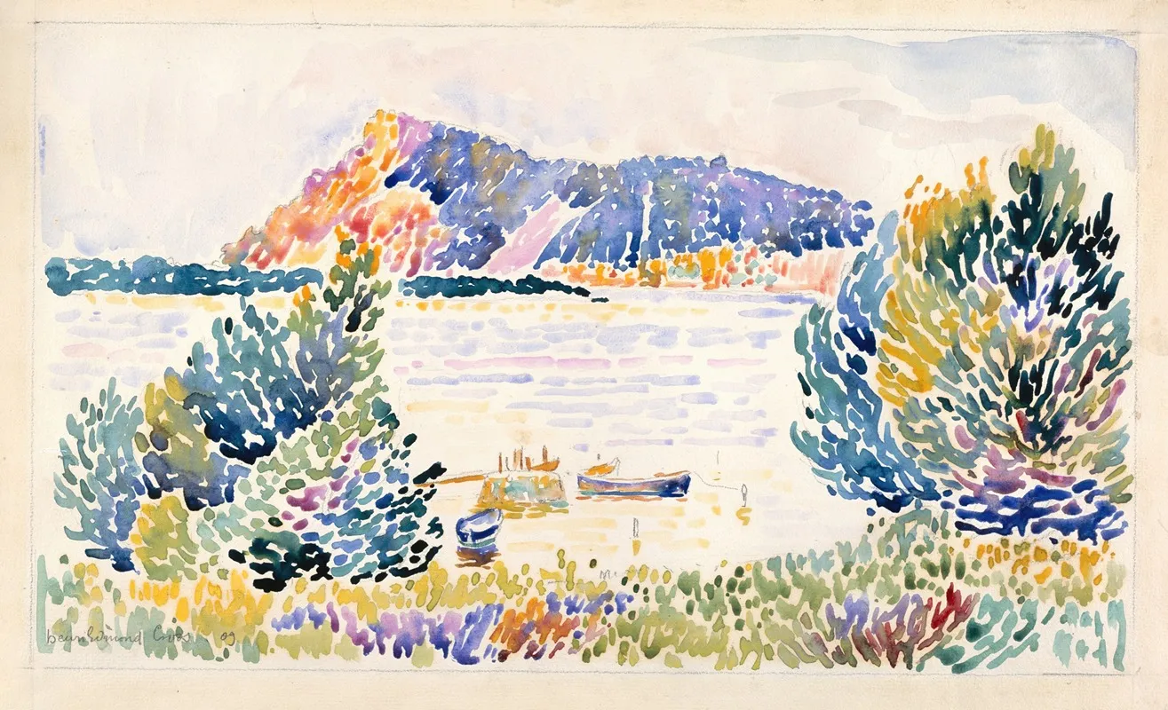 Cap Negre by Henri-Edmond Cross - Canvas Print