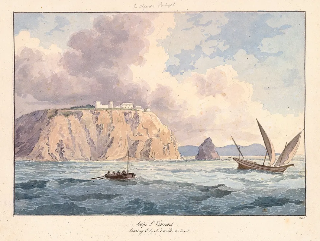 Cape St Vincent by Charles Hamilton Smith - Canvas Print