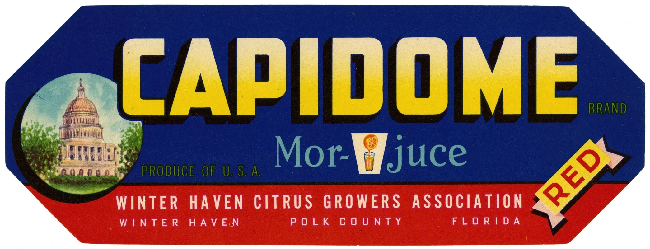 Capidome Brand Citrus Label