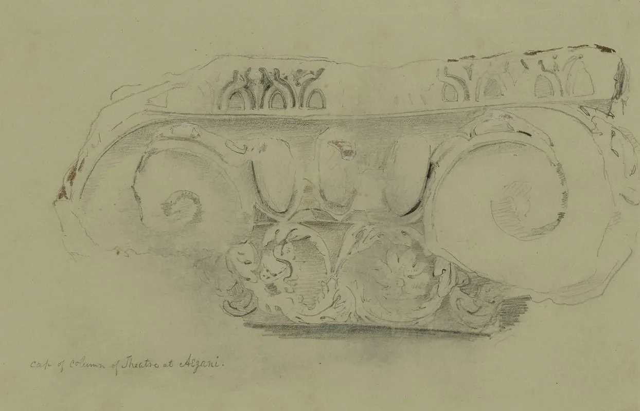Capital Of Column At Theatre At Azani