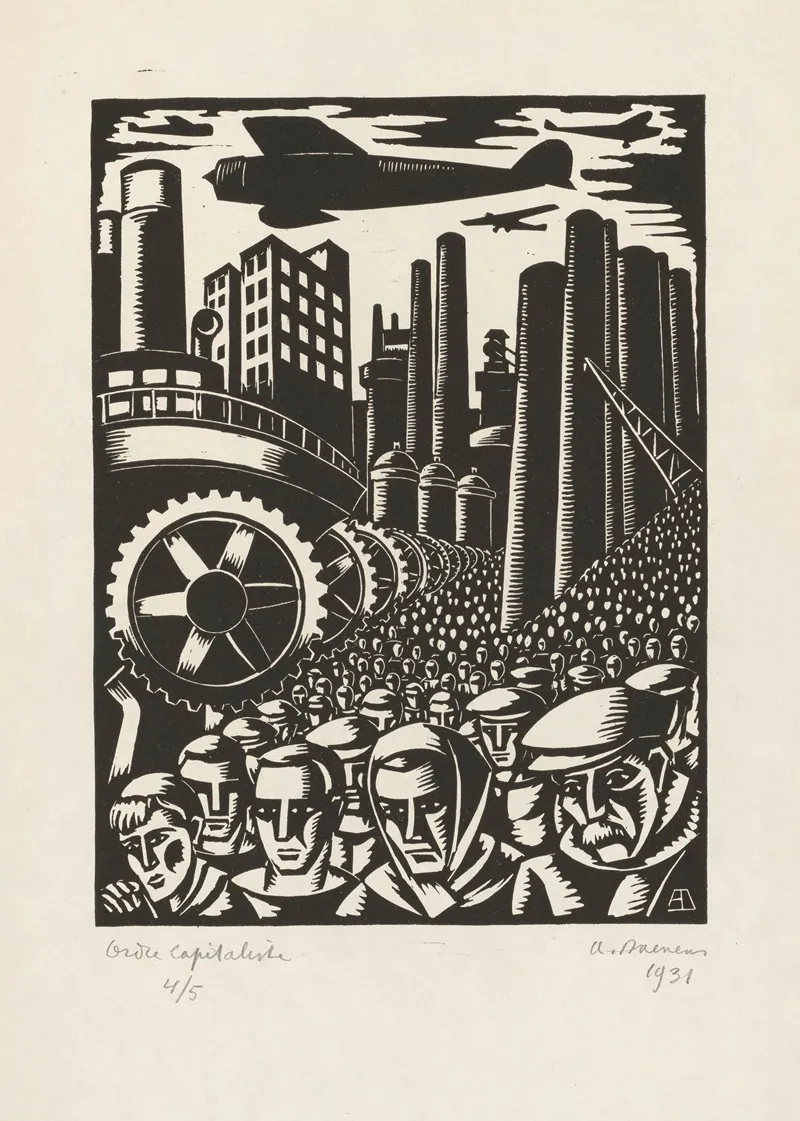 Capitalist Order by Albert Daenens - Canvas Print