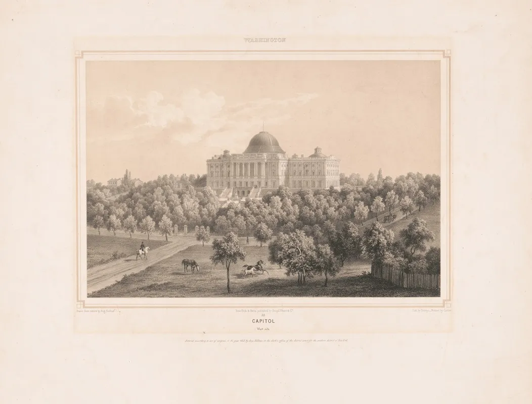 Capitol West Side by Augustus Köllner - Canvas Print