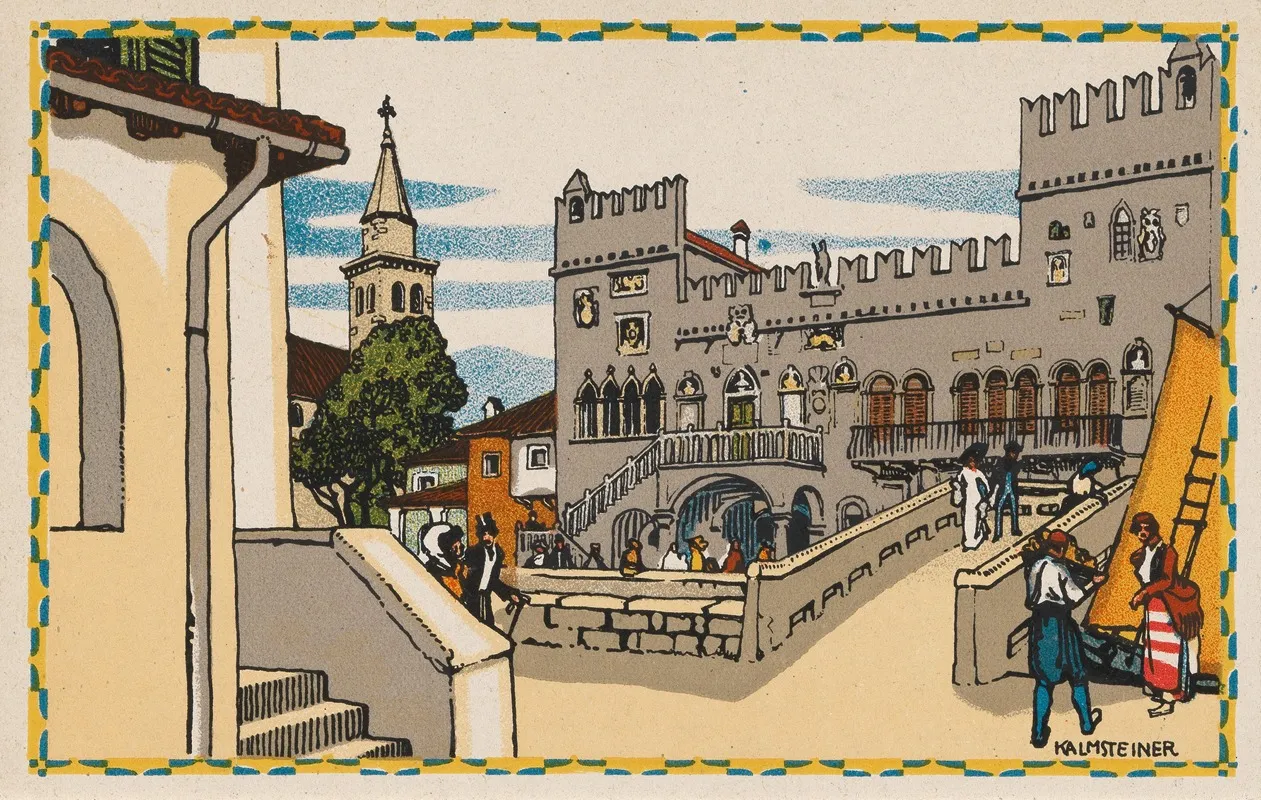 Capodistria Landhaus by Hans Kalmsteiner - Canvas Print