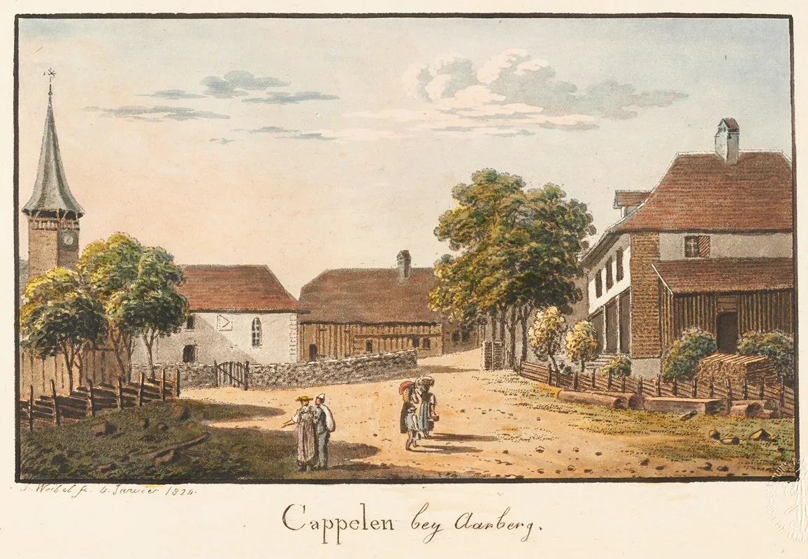 Cappelen Bey Aarberg by Jakob Samuel Weibel - Canvas Print