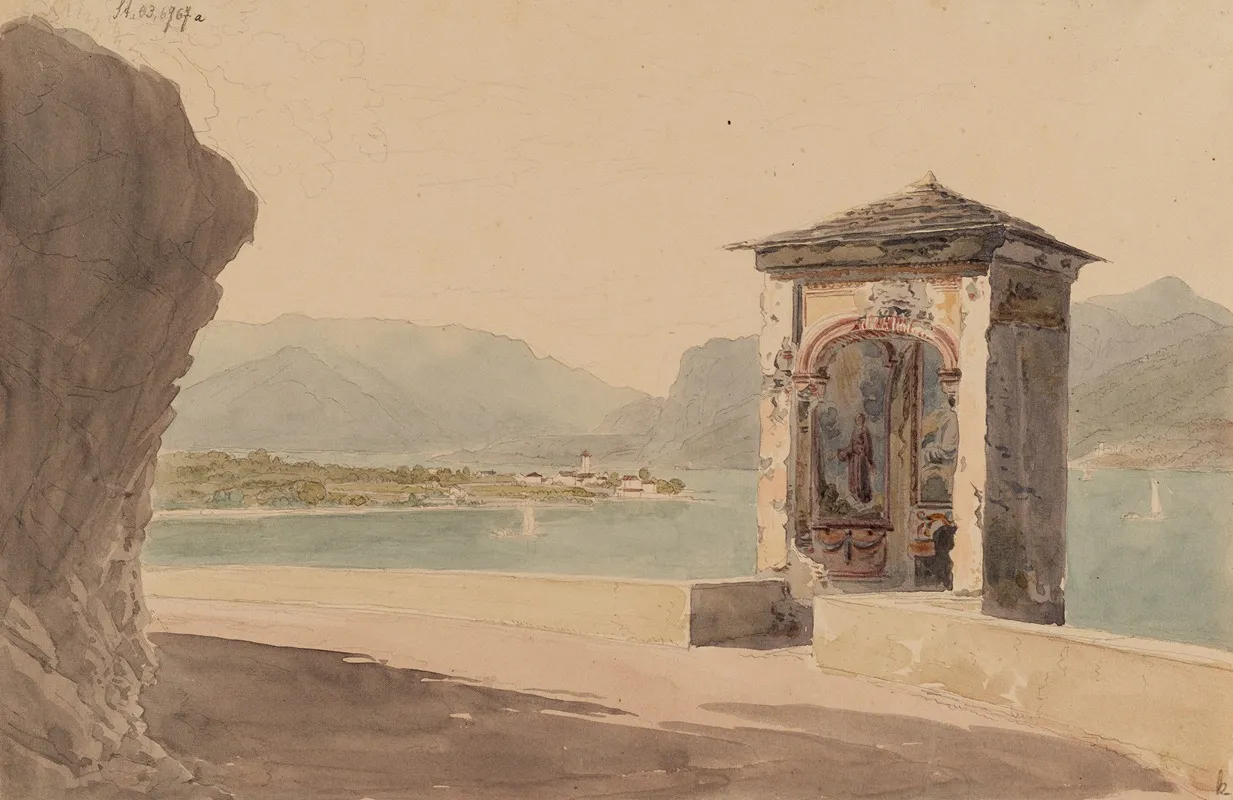 Cappella Vicino Corenno Plinio by Johann Jakob Meyer - Canvas Print