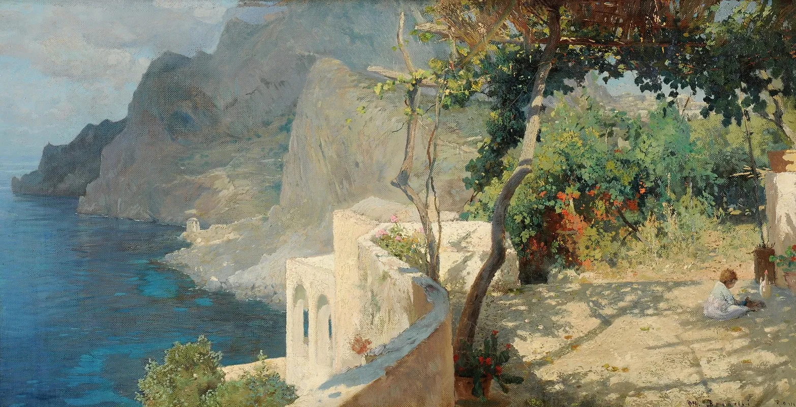 Capri 22 by Othmar Brioschi - Canvas Print