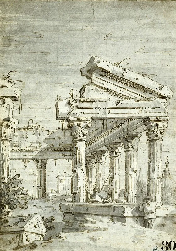 Capriccio A Ruined Classical Temple