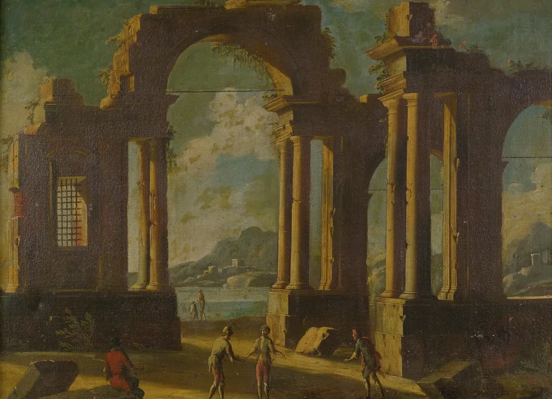 Capriccio Of Ruins by Gennaro Greco - Canvas Print