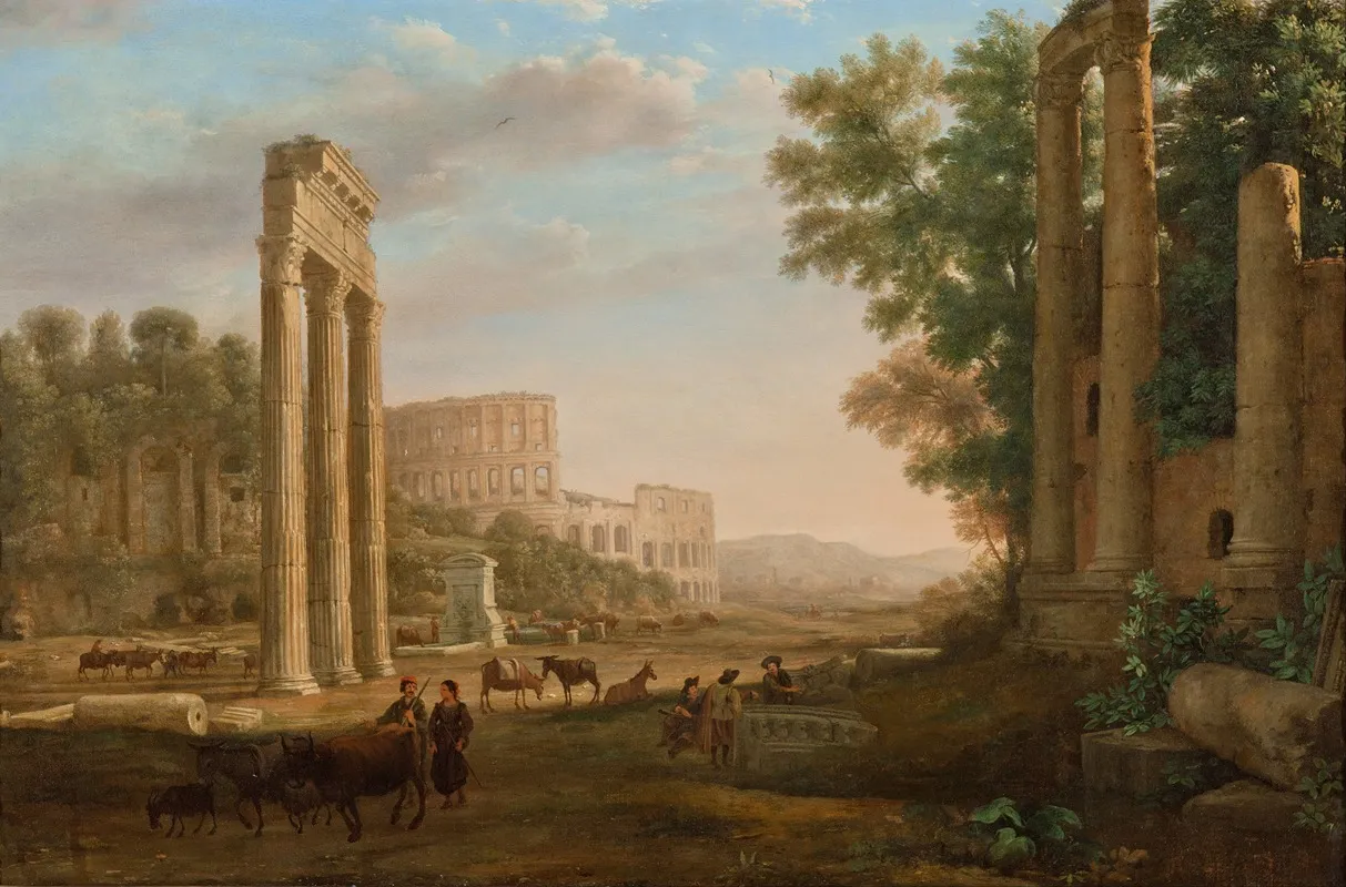 Capriccio With Ruins Of The Roman Forum