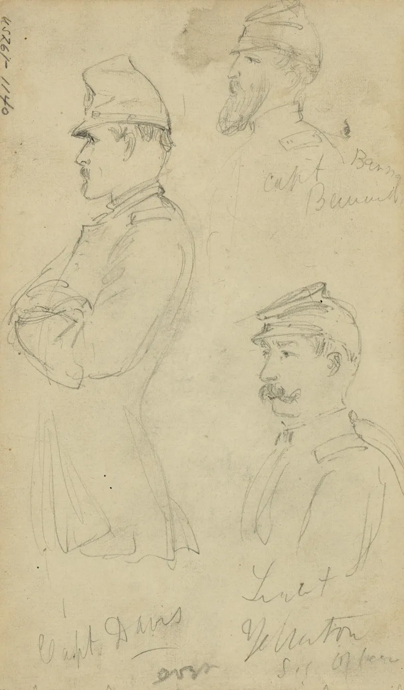 Capt Bernard Bewaid Capt Davis Lieut Wharton Sig Officer