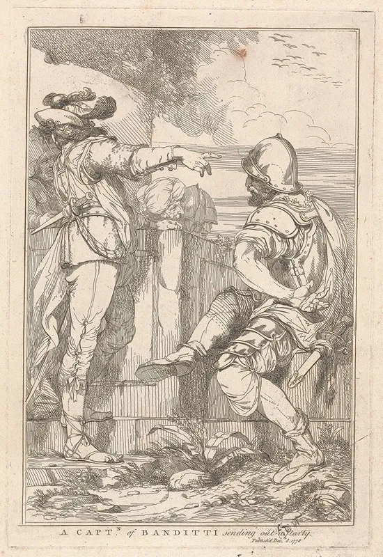 Captain Of Banditti Sending Out A Party