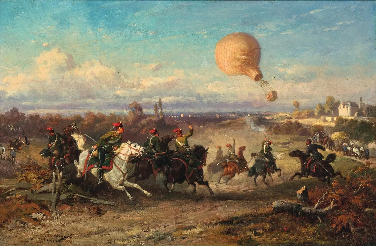 Captive Balloon by Louis Braun - Canvas Print