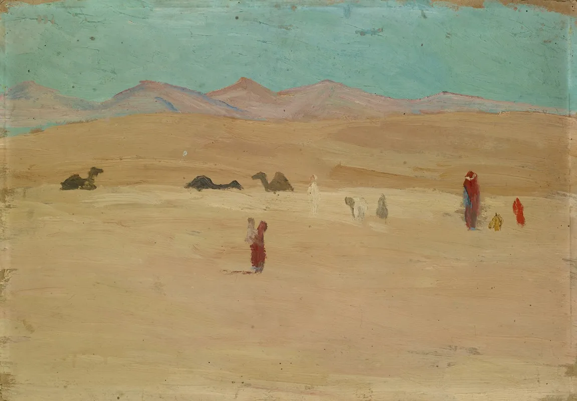 Caravan by Ernst Schiess - Canvas Print