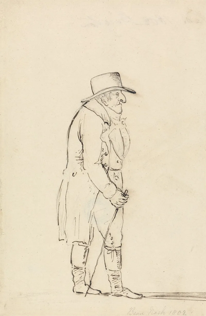 Caricature Of Beau Nash by Robert Frankland - Canvas Print