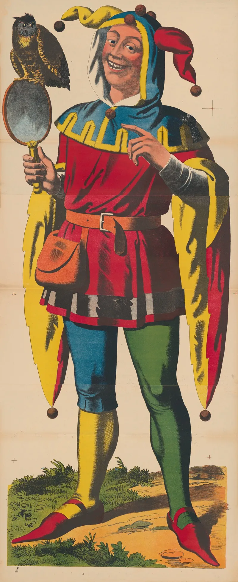 Carnival Figure Dressed As Till Eulenspiege by René Ackermann - Canvas Print
