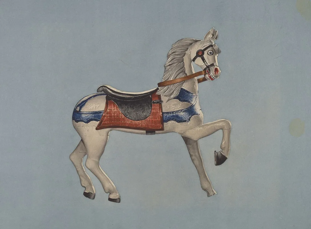 Carousel Horse 13 by Henry Tomaszewski - Canvas Print