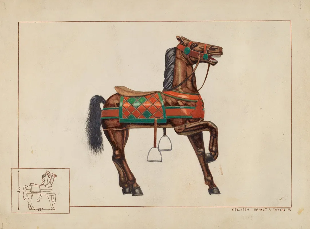 Carousel Horse 6 by Ernest A. Towers, Jr. - Canvas Print