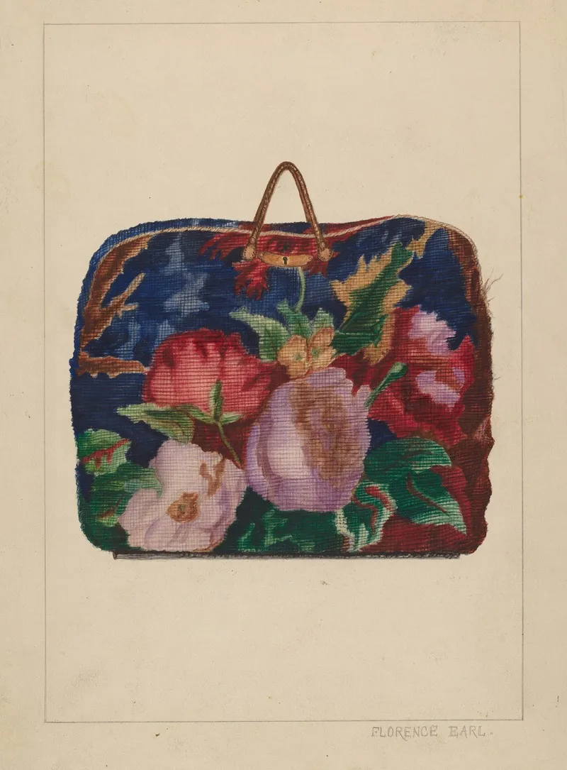 Carpet Bag 5 by Florence Earl - Canvas Print