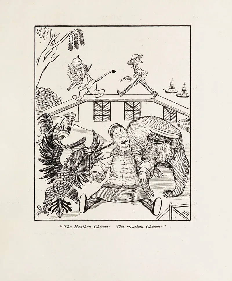 Cartoons In Rhyme And Line Pl 26 by Sir Wilfrid Lawson - Canvas Print