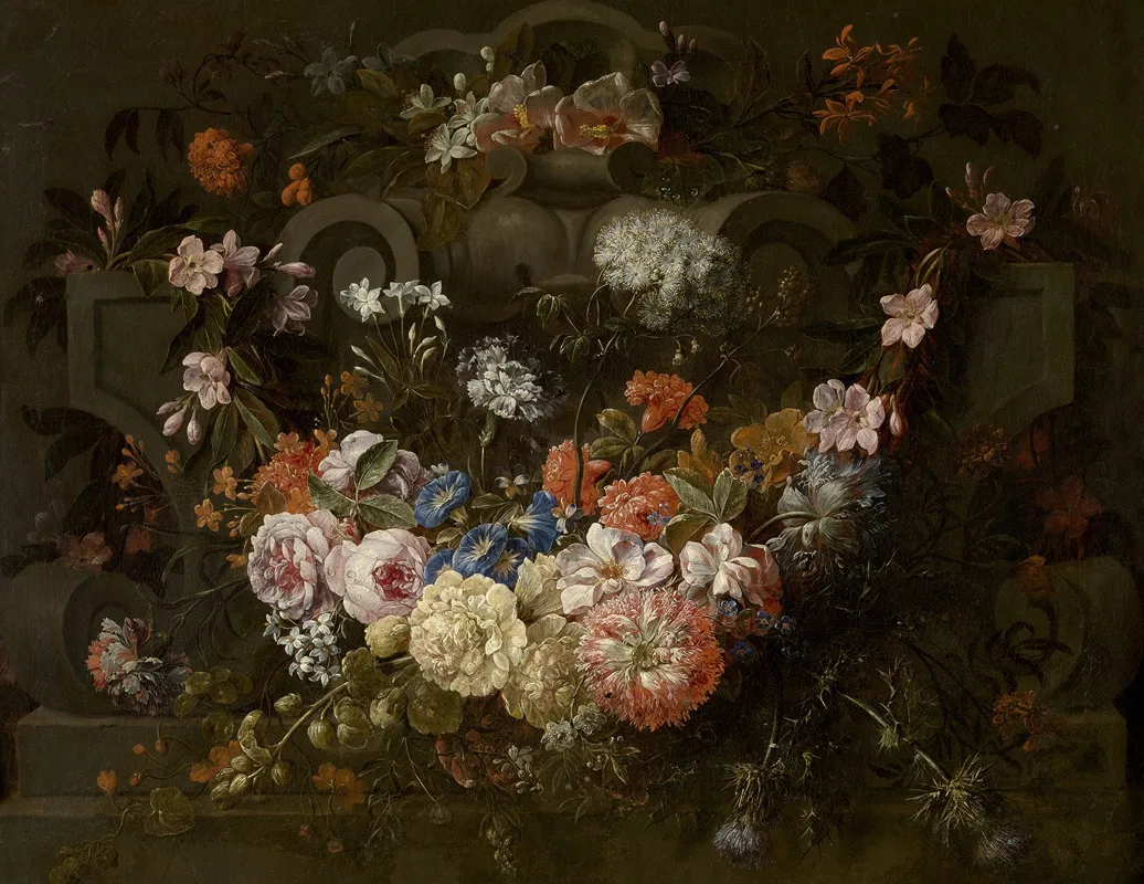 Cartouche With Flowers 2