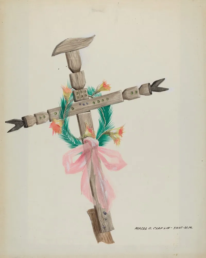 Carved Cross Grave