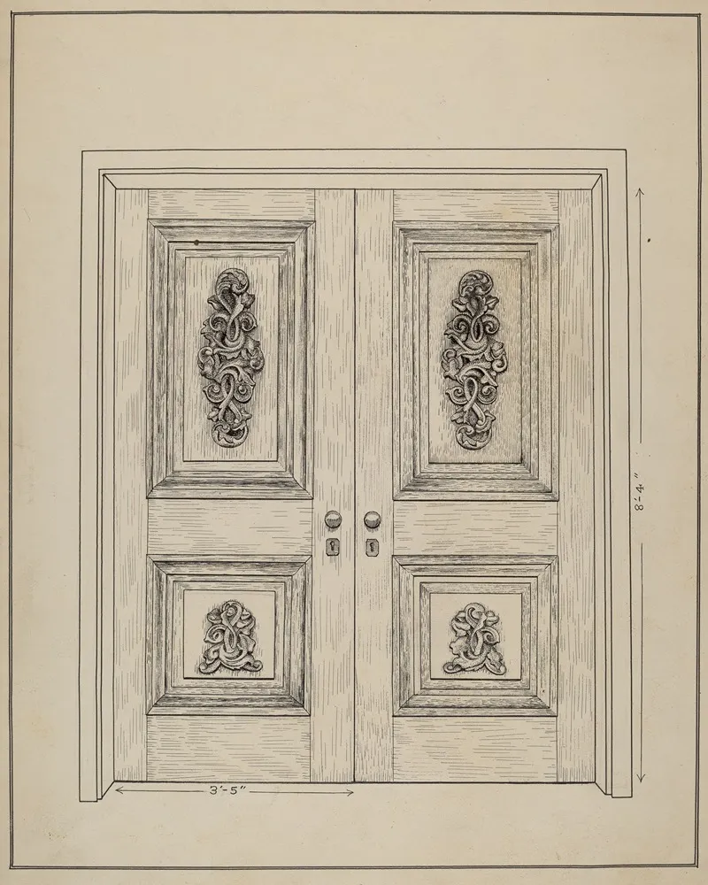 Carved Wooden Door
